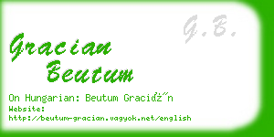gracian beutum business card